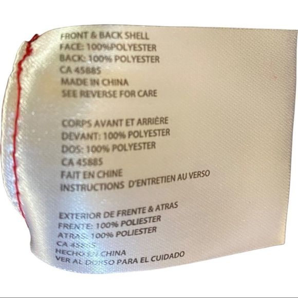 Michael Kors red polyester waterproof utility jacket size M new without tag - Picture 9 of 9